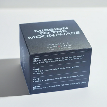 Omega x Swatch Mission to the Moonphase Snoopy Black Edition Moonswatch – Limited Edition